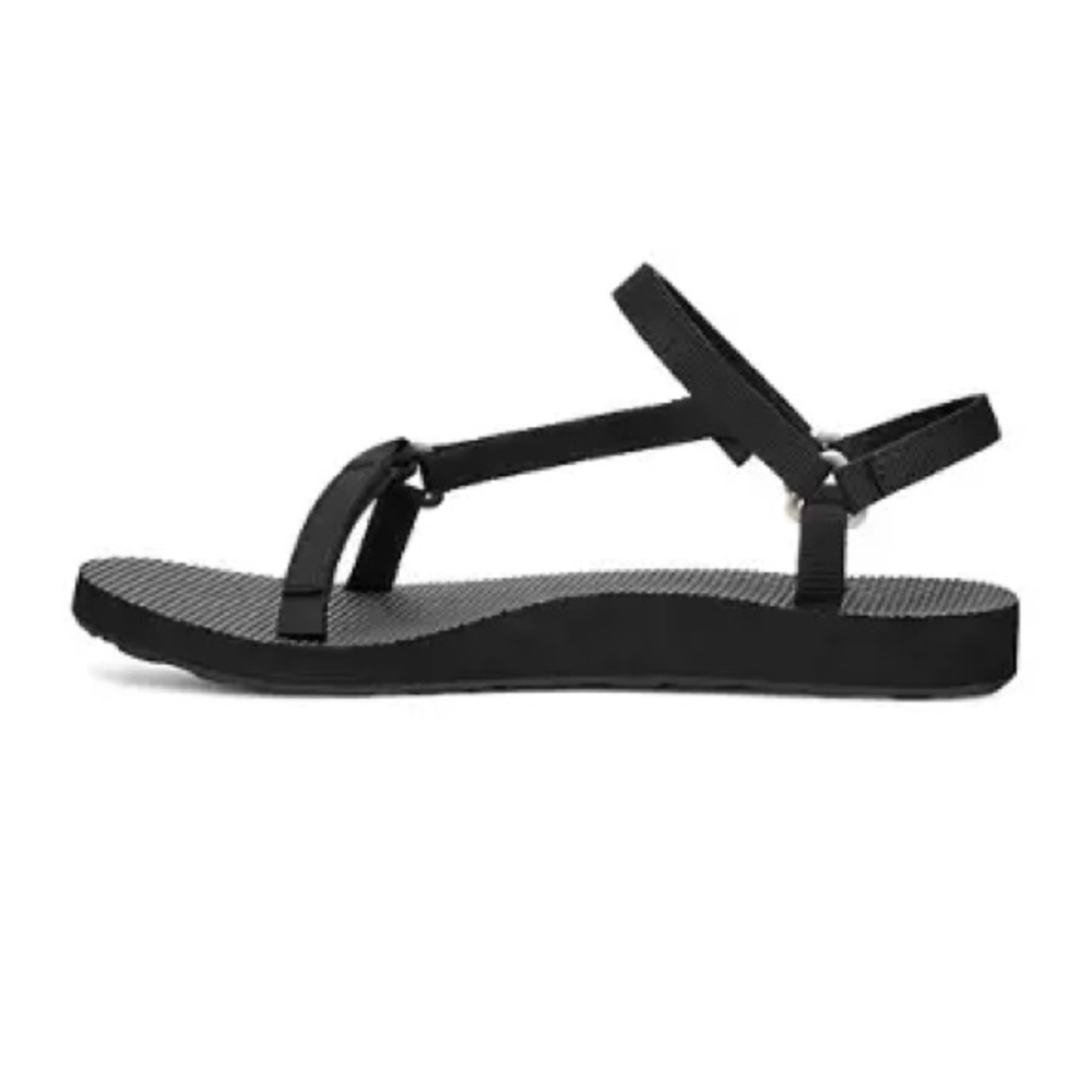 Teva Original Universal Slim 1151031 Sandals Women's US 8 Black Ankle Strap